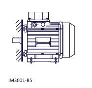 B5 Flange Mounted Motor Code & Position